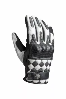 GLOVE TRACKER RACE LEATHER WHI