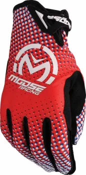 GLOVE SX1 RED/WHITE/BLUE LG