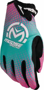 GLOVE SX1 PINK/PURPLE/TEAL MD