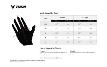 GLOVES YTH RIDEMODE STATIC BLA