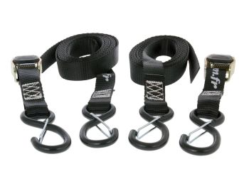 tie down straps 25mm x 3.0m with safety hooks - 2 pieces