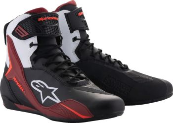 SHOES FASTER-4 BK/WH/DK RD 7