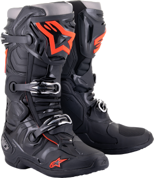 BOOT TECH 10 BK/RD FL 7