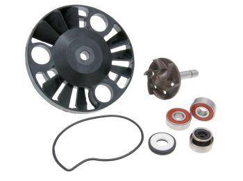 water pump repair kit for Aprilia, Gilera, Piaggio, Vespa 125-200cc 4T 2001-2006 (one-piece shaft)