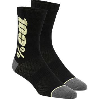SOCK RYTHYM BK/YL S/M