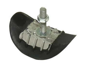 Rim lock, 1,60, Aluminium/Rubber