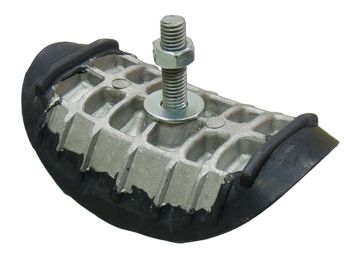 Rim lock, 2,50, Aluminium/Rubber