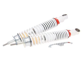 rear shock absorber set Carbone Sport 320mm white for Vespa GT, GTS, GTV 125, 200, 250, 300