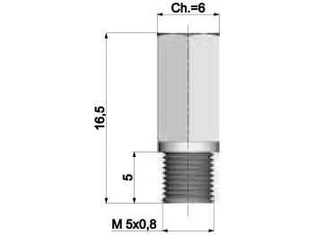 carburetor main jet Polini for Keihin PWK and Polini CP carburetor - 80
