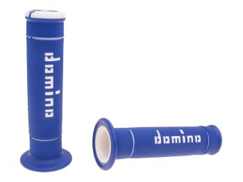 handlebar grip set Domino A240 Trial blue / white