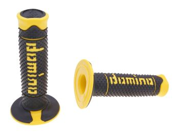 handlebar grip set Domino A260 off-road black / yellow