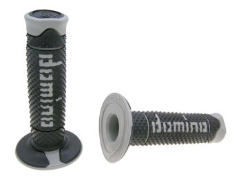 handlebar grip set Domino A260 off-road black / grey