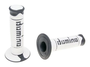 handlebar grip set Domino A260 off-road white / black