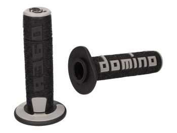 handlebar grip set Domino A360 off-road black / grey
