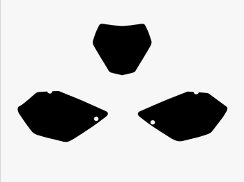 Blackbird Pre Cut Backgrounds black YZ125/250 06-14