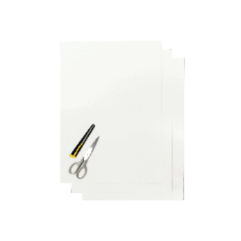 Blackbird Coloured sheet white 47x33cm (3pcs)