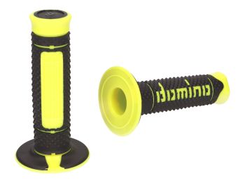 handlebar grip set Domino A260 off-road black / neon yellow