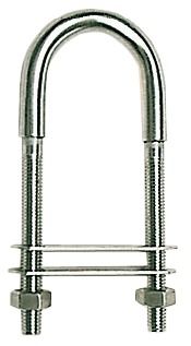 Osculati U-bolt AISI316 90mm w/two plates 45x13mm