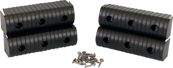 BNKWRP ENDCAP BLK 2X6 4PK