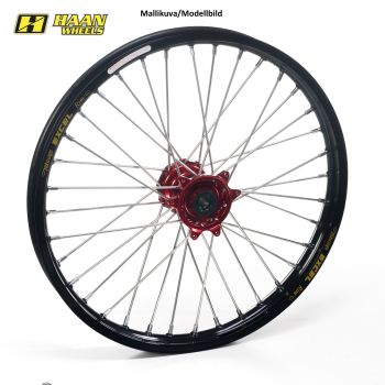Haan Wh F. fits for MC85 21-.. 19"-1,60 Black Rim Red Hub