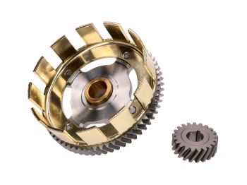 Tuning lightweight clutch basket stage 2 w/ sprocket 62/21 for Simson S51, S53, S70, S83, SR50, SR80, KR51/2 Schwalbe
