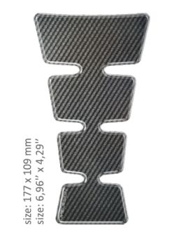 TANK PAD GOLD SHAPE CARBON