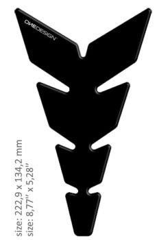 TANK PAD MOON MATT BLACK SOFT