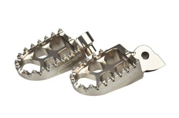 Scar Evolution Footpegs - Yamaha Titanium color