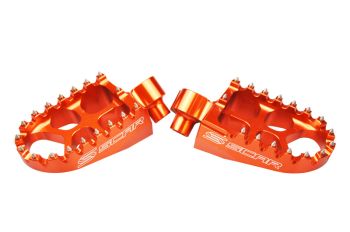 Scar Evolution Footpegs - SKtm/Husab./Husq./Sherco/Beta 05-17 Orange color