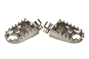 Scar Evolution Footpegs - Ktm/Husab./Husq./Sherco/Beta 05-17 Titanium color