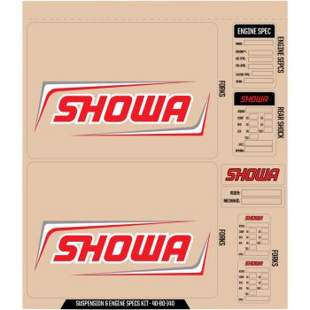 DCOR SHOWA DECAL KIT R