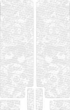 FORK DECAL TEXTURED WT COMIC