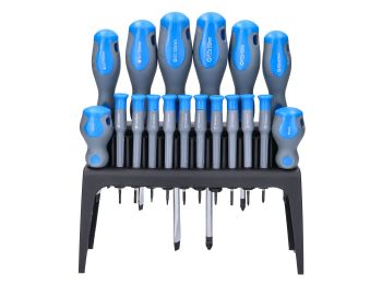 screwdriver set 18-piece w/ stand
