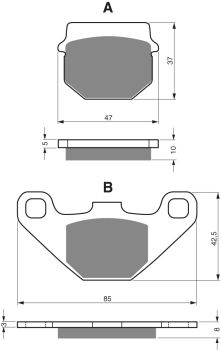 GOLDFREN Brake Pads 042 Ceramic Carbon AD