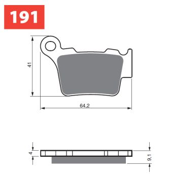 GOLDFREN Brake Pads 191 Ceramic Carbon S33 Brembo