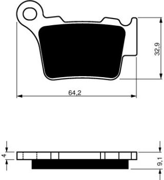 GOLDFREN Brake Pads 191 Ceramic Carbon K1