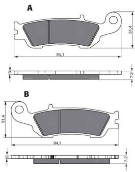 GOLDFREN Brake Pads 248 Ceramic Carbon AD