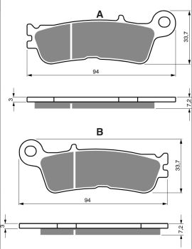 GOLDFREN Brake Pads 403 Ceramic Carbon S33