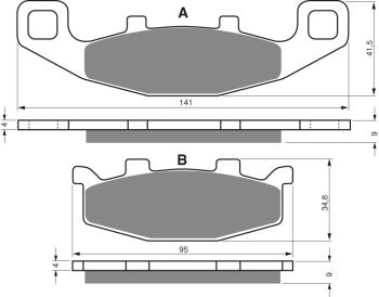 GOLDFREN Brake Pads 013 Ceramic carbon AD