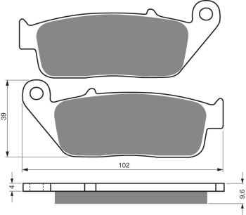 GOLDFREN Brake Pads 014 Ceramic carbon AD
