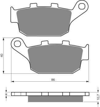 GOLDFREN Brake Pads 020 Ceramic Carbon S3