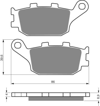 GOLDFREN Brake Pads 021 Ceramic Carbon S3 Race / Gata