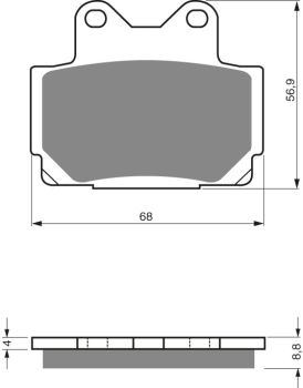 GOLDFREN Brake Pads 067 Ceramic carbon AD