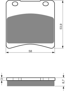 GOLDFREN Brake Pads 085 Ceramic carbon AD