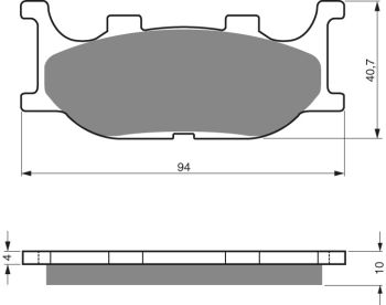 GOLDFREN Brake Pads 099 Ceramic carbon AD