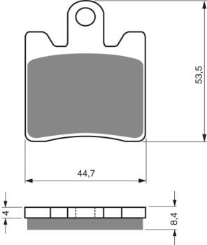 GOLDFREN Brake Pads 147 Ceramic Carbon S3
