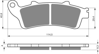 GOLDFREN Brake Pads 178 Ceramic carbon AD
