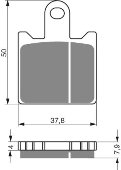 GOLDFREN Brake Pads 249 Ceramic Carbon S3