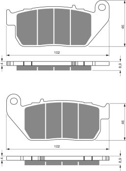 GOLDFREN Brake Pads 272 Ceramic Carbon S3