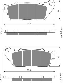 GOLDFREN Brake Pads 277 Ceramic Carbon S3